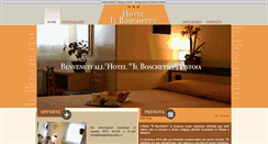 Desktop Screenshot of hotelilboschetto.net