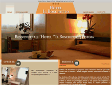 Tablet Screenshot of hotelilboschetto.net